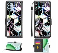 Aroepurt Funda Compatible para Symphony Z55 Funda Case Carcasa Soporte [con lámina Protectora HD de dureza 9H] [Bloqueo RFID][Efecto de refracción] LPT-HS