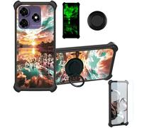 Aroepurt Funda Compatible para Symphony Z72 Funda Case Carcasa Soporte Cover [con 9H Dureza HD Protector Pantalla] PC + Silicona Soporte YGH-FJ
