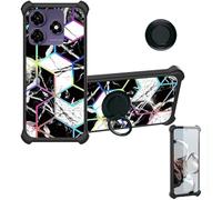 Aroepurt Funda Compatible para Symphony Z72 Funda Case Carcasa Soporte Cover [con 9H Dureza HD Protector Pantalla] PC + Silicona Soporte IMDH-HS