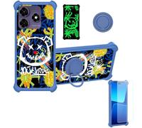 Aroepurt Funda Compatible para Symphony Z72 Funda Case Carcasa Soporte Cover [con 9H Dureza HD Protector Pantalla] PC + Silicona Soporte JSL-TYX