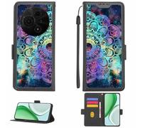 Aroepurt Funda Compatible para TCL 60 Se T517H Funda Case Carcasa Soporte [con lámina Protectora HD de dureza 9H] [Bloqueo RFID][Efecto de refracción] LPT-HTT