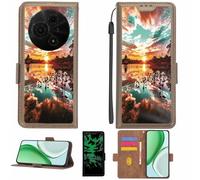 Aroepurt Funda Compatible para TCL 60 Se T517H Funda Case Carcasa Soporte [con lámina Protectora HD de dureza 9H] [Bloqueo RFID][Efecto Luminoso Oscuro] LPT-FJ