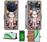 Aroepurt Funda Compatible para TCL NXTPAPER 60 Ultra Funda Case Carcasa Soporte [con lámina Protectora HD de dureza 9H] [Bloqueo RFID][Efecto Luminoso Oscuro] LPT-MXX