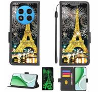 Aroepurt Funda Compatible para Ulefone Note 15 Funda Case Carcasa Soporte [con lámina Protectora HD de dureza 9H] [Bloqueo RFID][Purpurina Dorada + Brillante] LPT-TT