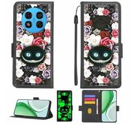 Aroepurt Funda Compatible para Ulefone Note 15 Funda Case Carcasa Soporte [con lámina Protectora HD de dureza 9H] [Bloqueo RFID][Efecto Luminoso Oscuro] LPT-LZM