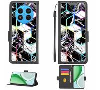 Aroepurt Funda Compatible para Ulefone Note 15 Funda Case Carcasa Soporte [con lámina Protectora HD de dureza 9H] [Bloqueo RFID][Efecto de refracción] LPT-HS