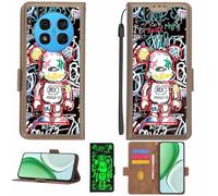 Aroepurt Funda Compatible para Ulefone Note 15 Funda Case Carcasa Soporte [con lámina Protectora HD de dureza 9H] [Bloqueo RFID][Efecto Luminoso Oscuro] LPT-MXX