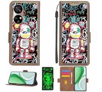 Aroepurt Funda Compatible para Ulefone Note 17 Pro Funda Case Carcasa Soporte [con lámina Protectora HD de dureza 9H] [Bloqueo RFID][Efecto Luminoso Oscuro] LPT-MXX