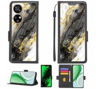 Aroepurt Funda Compatible para Ulefone Note 17 Pro Funda Case Carcasa Soporte [con lámina Protectora HD de dureza 9H] [Bloqueo RFID][Purpurina Dorada + Brillante] LPT-HDL
