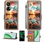 Aroepurt Funda Compatible para Ulefone Note 17 Pro Funda Case Carcasa Soporte [con lámina Protectora HD de dureza 9H] [Bloqueo RFID][Efecto Luminoso Oscuro] LPT-FJ