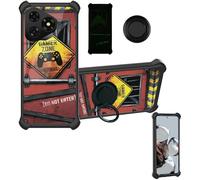 Aroepurt Funda Compatible para Ulefone Note 19 Pro Funda Case Carcasa Soporte Cover [con 9H Dureza HD Protector Pantalla] PC + Silicona Soporte YGH-JGP