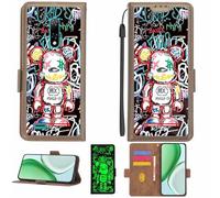 Aroepurt Funda Compatible para Ulefone Note 8P Funda Case Carcasa Soporte [con lámina Protectora HD de dureza 9H] [Bloqueo RFID][Efecto Luminoso Oscuro] LPT-MXX