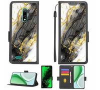Aroepurt Funda Compatible para Ulefone Note 8P Funda Case Carcasa Soporte [con lámina Protectora HD de dureza 9H] [Bloqueo RFID][Purpurina Dorada + Brillante] LPT-HDL