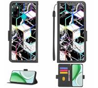 Aroepurt Funda Compatible para Ulefone Note 9P Funda Case Carcasa Soporte [con lámina Protectora HD de dureza 9H] [Bloqueo RFID][Efecto de refracción] LPT-HS