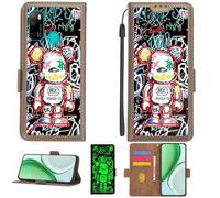 Aroepurt Funda Compatible para Ulefone Note 9P Funda Case Carcasa Soporte [con lámina Protectora HD de dureza 9H] [Bloqueo RFID][Efecto Luminoso Oscuro] LPT-MXX