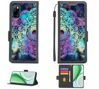 Aroepurt Funda Compatible para Ulefone Note 9P Funda Case Carcasa Soporte [con lámina Protectora HD de dureza 9H] [Bloqueo RFID][Efecto de refracción] LPT-HTT