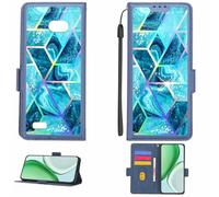 Aroepurt Funda Compatible para Unimax UMX U504TL Funda Case Carcasa Soporte [con lámina Protectora HD de dureza 9H] [Bloqueo RFID][Efecto de refracción] LPT-LS