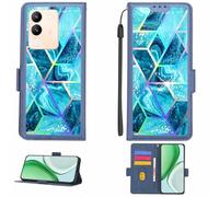 Aroepurt Funda Compatible para Vivo V40 Se 5g Funda Case Carcasa Soporte [con lámina Protectora HD de dureza 9H] [Bloqueo RFID][Efecto de refracción] LPT-LS