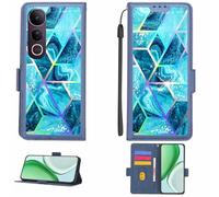 Aroepurt Funda Compatible para Vivo V50 Lite 5G Funda Case Carcasa Soporte [con lámina Protectora HD de dureza 9H] [Bloqueo RFID][Efecto de refracción] LPT-LS