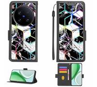 Aroepurt Funda Compatible para Vivo X200 Ultra V2454Da V2454A Funda Case Carcasa Soporte [con lámina Protectora HD de dureza 9H] [Bloqueo RFID][Efecto de refracción] LPT-HS