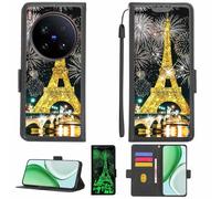 Aroepurt Funda Compatible para Vivo X200 Ultra V2454Da V2454A Funda Case Carcasa Soporte [con lámina Protectora HD de dureza 9H] [Bloqueo RFID][Purpurina Dorada + Brillante] LPT-TT