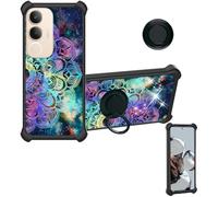 Aroepurt Funda Compatible para Vivo Y29T 5G V2527 Funda Case Carcasa Soporte Cover [con 9H Dureza HD Protector Pantalla] PC + Silicona Soporte IMDH-HTT