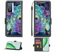 Aroepurt Funda Compatible para Vivo Y76 5G Funda Case Carcasa Soporte [con lámina Protectora HD de dureza 9H] [Bloqueo RFID][Efecto de refracción] LPT-HTT