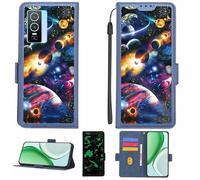 Aroepurt Funda Compatible para Vivo Y76 5G Funda Case Carcasa Soporte [con lámina Protectora HD de dureza 9H] [Bloqueo RFID][Efecto Luminoso Oscuro] LPT-XQ
