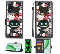 Aroepurt Funda Compatible para Wiko Hi Enjoy 60s Funda Case Carcasa Soporte [con lámina Protectora HD de dureza 9H] [Bloqueo RFID][Efecto Luminoso Oscuro] LPT-LZM