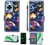 Aroepurt Funda Compatible para Wiko Hi Enjoy 70 5G Funda Case Carcasa Soporte [con lámina Protectora HD de dureza 9H] [Bloqueo RFID][Efecto Luminoso Oscuro] LPT-XQ