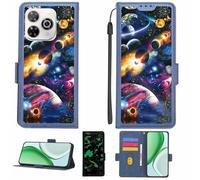 Aroepurt Funda Compatible para Wiko Hi Enjoy 80 Pro Funda Case Carcasa Soporte [con lámina Protectora HD de dureza 9H] [Bloqueo RFID][Efecto Luminoso Oscuro] LPT-XQ