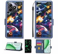 Aroepurt Funda Compatible para Wiko Hi Enjoy 80S Funda Case Carcasa Soporte [con lámina Protectora HD de dureza 9H] [Bloqueo RFID][Efecto Luminoso Oscuro] LPT-XQ