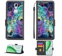 Aroepurt Funda Compatible para ZTE a1 Funda Case Carcasa Soporte [con lámina Protectora HD de dureza 9H] [Bloqueo RFID][Efecto de refracción] LPT-HTT