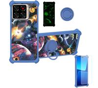 Aroepurt Funda Compatible para Zte Blade A56 Funda Case Carcasa Soporte Cover [con 9H Dureza HD Protector Pantalla] PC + Silicona Soporte YGL-XQ