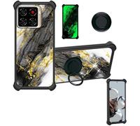 Aroepurt Funda Compatible para Zte Blade A56 Funda Case Carcasa Soporte Cover [con 9H Dureza HD Protector Pantalla] PC + Silicona Soporte JSH-HDL
