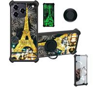 Aroepurt Funda Compatible para ZTE Blade A56 Pro Z2474 Funda Case Carcasa Soporte Cover [con 9H Dureza HD Protector Pantalla] PC + Silicona Soporte JSH-TT