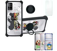 Aroepurt Funda para Doogee N40 Pro Funda Compatible con Doogee N40 Pro Case Carcasa [con 9H Dureza HD Protector Pantalla] PC + Silicona Soporte DYH-CGZ