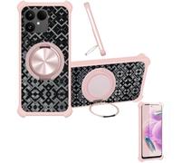 Aroepurt Funda para Fairphone Gen 6+Plus CX-18-FEN | Con funda Fairphone Gen 6+Plus [1 protector de pantalla de vidrio templado] funda híbrida [soporte magnético de anillo]