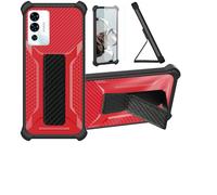 Aroepurt Funda para Thomson Origin 679 Lagoon Funda Carcasa Case Cover [con Protector de Pantalla de Cristal Templado] Híbrida [Soporte Plegable Magnético] [Esmerilado antihuellas] Rojo