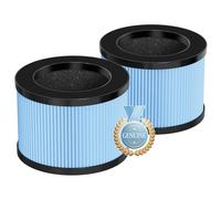 AROEVE 2 Filtros de Repuesto True HEPA DH-JH12, Filtro 4 en 1 con Carbón Activado de Alta Eficiencia y Prefiltro - Captura pelo, polvo, humo, polen, caspa, olores y COV - Duración 12 meses