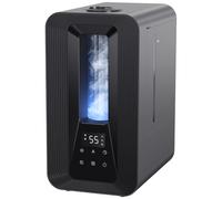 AROEVE 5L Humidificador Niebla Fría Dormitorio Llenado 50H/25dB Silencioso | Top-Fill, Difusor Aromas, Higrostato Inteligente, 1-24H Timer, Luz Ambiente 7 Colores para Bebé Plantas Oficina