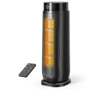 Aroeve Calefactor Bajo Consumo, Calefactor Electrico Cerámico PTC 2000W 4 Modos Incluye ECO, Oscilación 90°, Temporizador 24h con Control Remoto, Protección Contra Sobrecalentamiento y Vuelco, Hogar