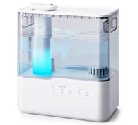 AROEVE Humidificador de Aire 5L, Ultrasónico Top-Fill Niebla Fría con Difusor de Aromas, Luz Ambiental, Temporizador, 36H Duración, 25dB Silencioso Humidificador para Hogar, Guardería, Bebés y Plantas