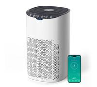 AROEVE Purificador de Aire para Hogar hasta 120 m² (CADR 300 m³/h) - Modo Automático con Indicador Luminoso de Calidad, Filtra Polen, Polvo, Pelo de Mascotas