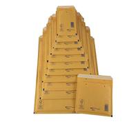 Arofol 2FVAF000004 - Bolsas de burbujas (número 4, 100 unidades, 180 x 265 mm), color amarillo y marrón