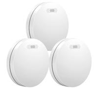 Aroha Link Detector de Calor/Humo Interconectado - Batería de 10 Años - Alarma de Incendios, Sensor de Humo para Casa - 3 Piezas