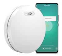 Aroha Smart Connect Detector de Humo WiFi - Batería de 10 Años - Alarma de Incendios Inteligente con Tuya & Smartlife App - Sensor de Humo, Smart Home