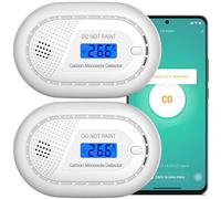 Aroha Smart Connect Detector de Monóxido de Carbono WiFi - Batería de 10 Años - Detector de CO, Smart Carbon Monoxide Detector, Smart Home - 2 Piezas