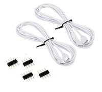 Aroidful 2 Uds 1,5 m/5 Pies RGB LED Cable de Extensión, Cable de Extensión de Tira de LED RGB Para SMD RGB 5050/3528 Tira de LED