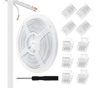 Aroidful Cable de extensión RGB de 4 pines de 10 m y kit de conector de 4 pines de 10 piezas para tira de LED RGB 5050 de 10 mm de ancho